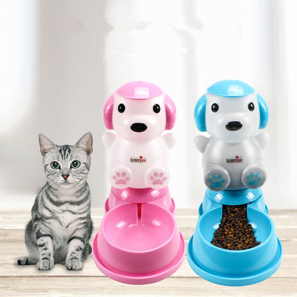 Dog Bowl Feeders Drinking Water Device Pet dog cat Combined rod