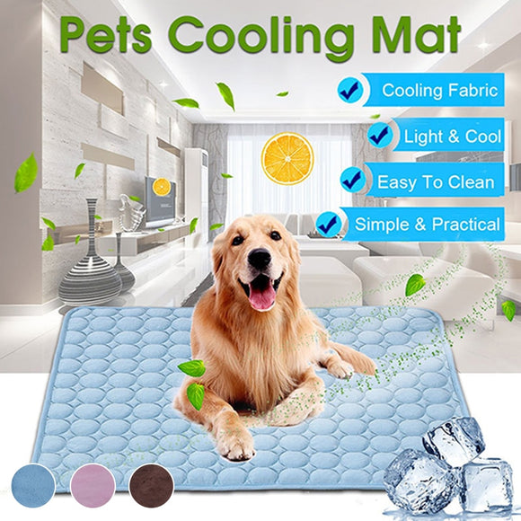 Rikounan Washable Summer Cooling Mat for Dogs Cats