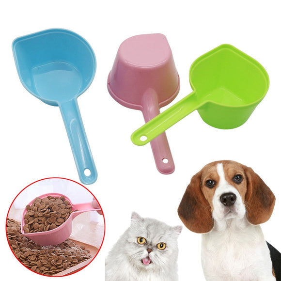Qupida Pet Feeding Shovel Plastic Cat Dog Food Scoop Feeding Spoon Pet Supplies