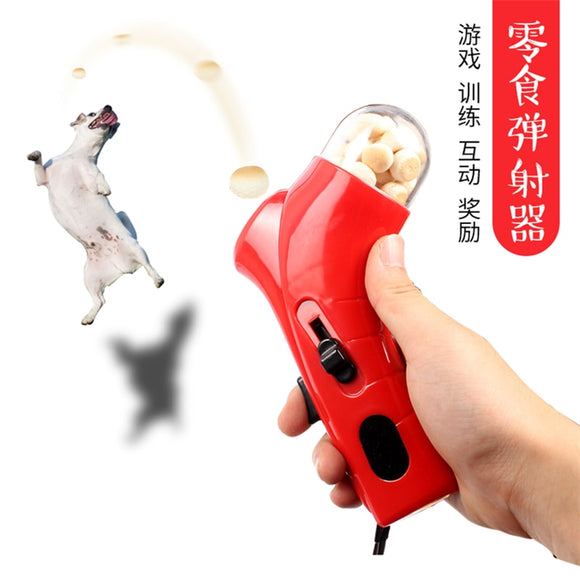 Pet Dog Snack Food Catapult Launcher Dog Cat Treat Launcher