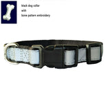 Custom Embroidery Dog Collar Tough Nylon Reflex light at night