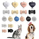 New 1pcs cat dog ID tag Free engraving dog Collar pet Charm Pet