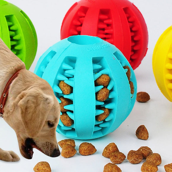 Pet Dog Feeders Chew Toy Food Dispenser Ball Bite-Resistant