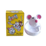 Lovely Pet Feeder Toy Cat Mice Shape Food Rolling Leakage