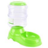 Pet Dog Cat Automatic Feeder Water Dish Food Bow
