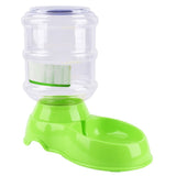 Pet Dog Cat Automatic Feeder Water Dish Food Bow