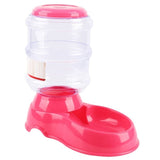 Pet Dog Cat Automatic Feeder Water Dish Food Bow