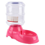 Pet Dog Cat Automatic Feeder Water Dish Food Bow