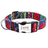 Dog Collar for Large Dogs Nylon Personalized Pet Collar Custom ID