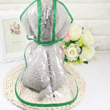 Raincoat and water for dogs