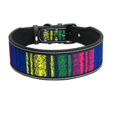 Reflective Nylon Dog Collar  Pet Collars For Medium Large Dogs Pitbull German Shepherd