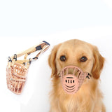 Breathable Mask Bark Bite Mouth Muzzle Sleeve