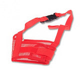 Black Pet Dog Mouth Cover Muzzle Metal Wire Basket Leather Anti