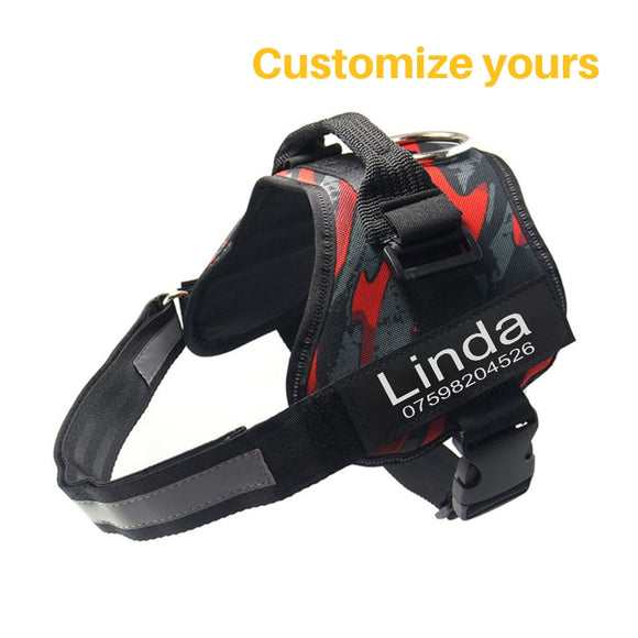 FML Pet Harness Custom Stickers for Dog Harnesses Reflective